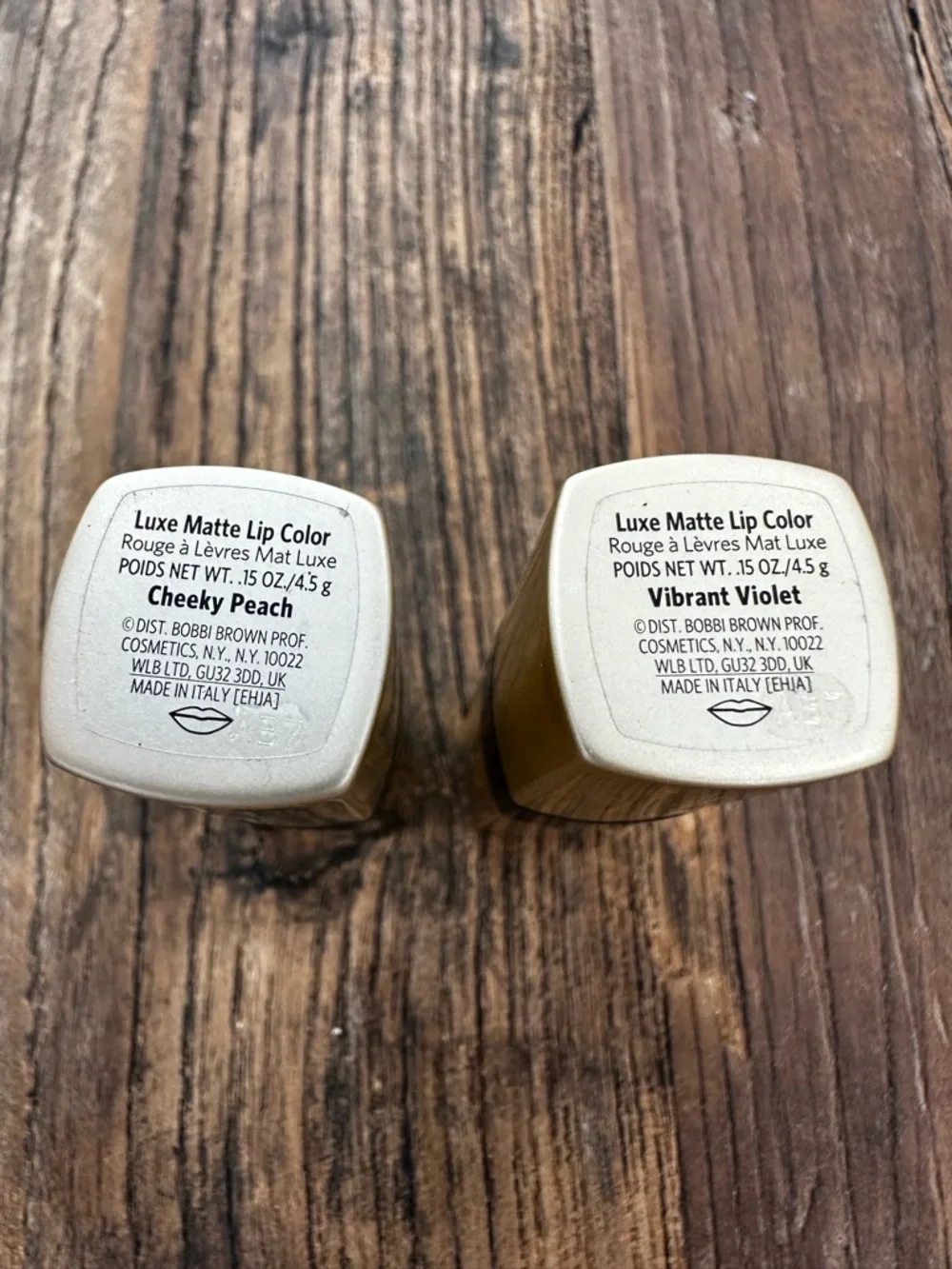 Bobbi Brown Metallic Gold Lipstick Duo with Black Banding